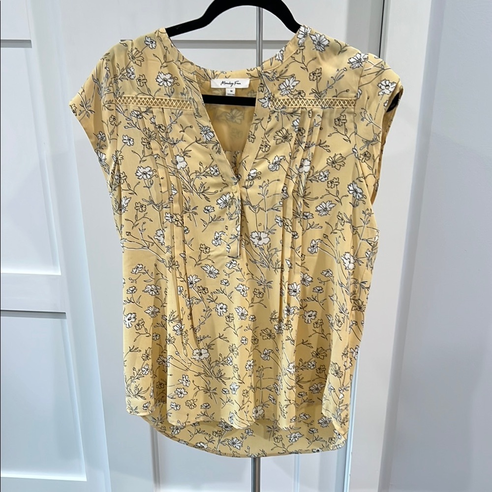 Floral Yellow Top